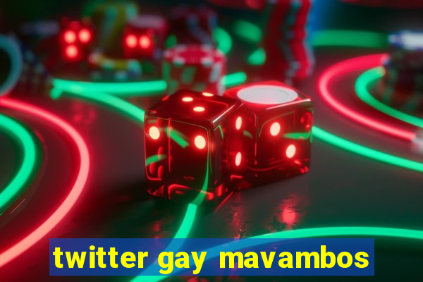 twitter gay mavambos